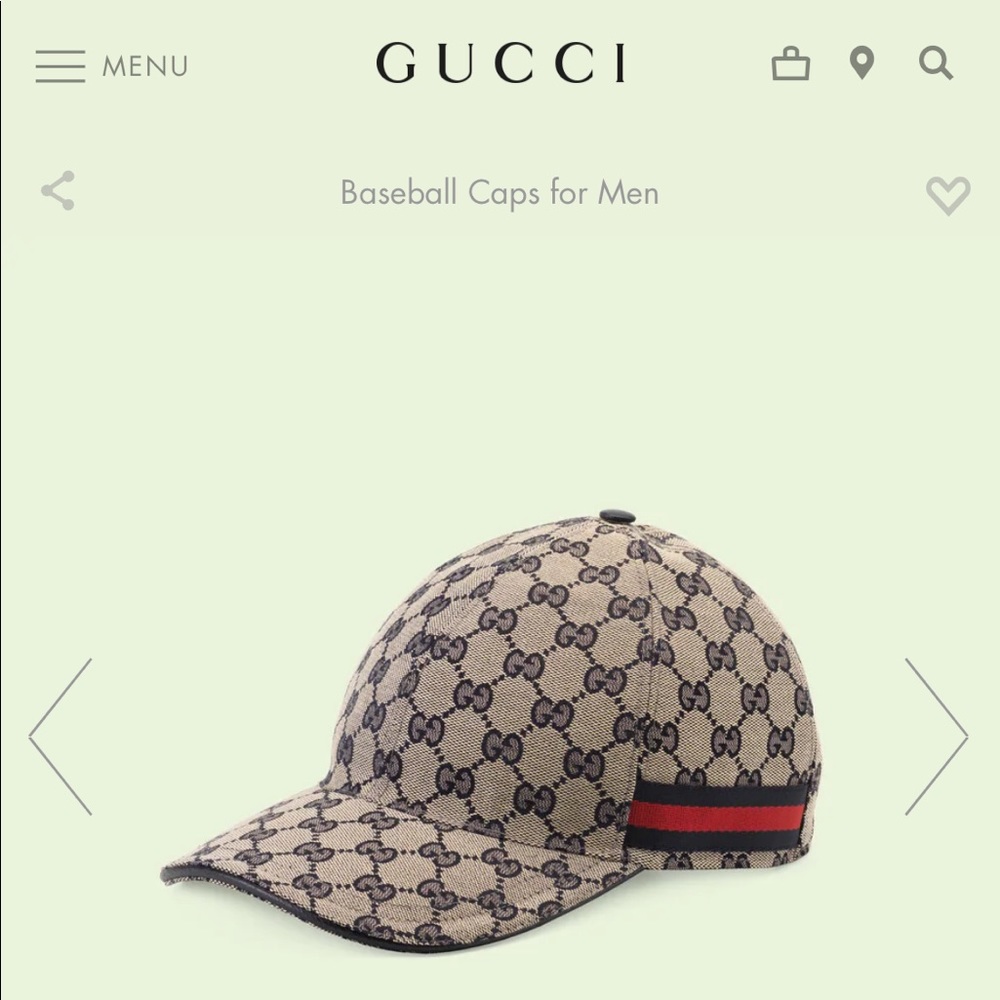 Gucci Original GG Canvas Baseball Hat